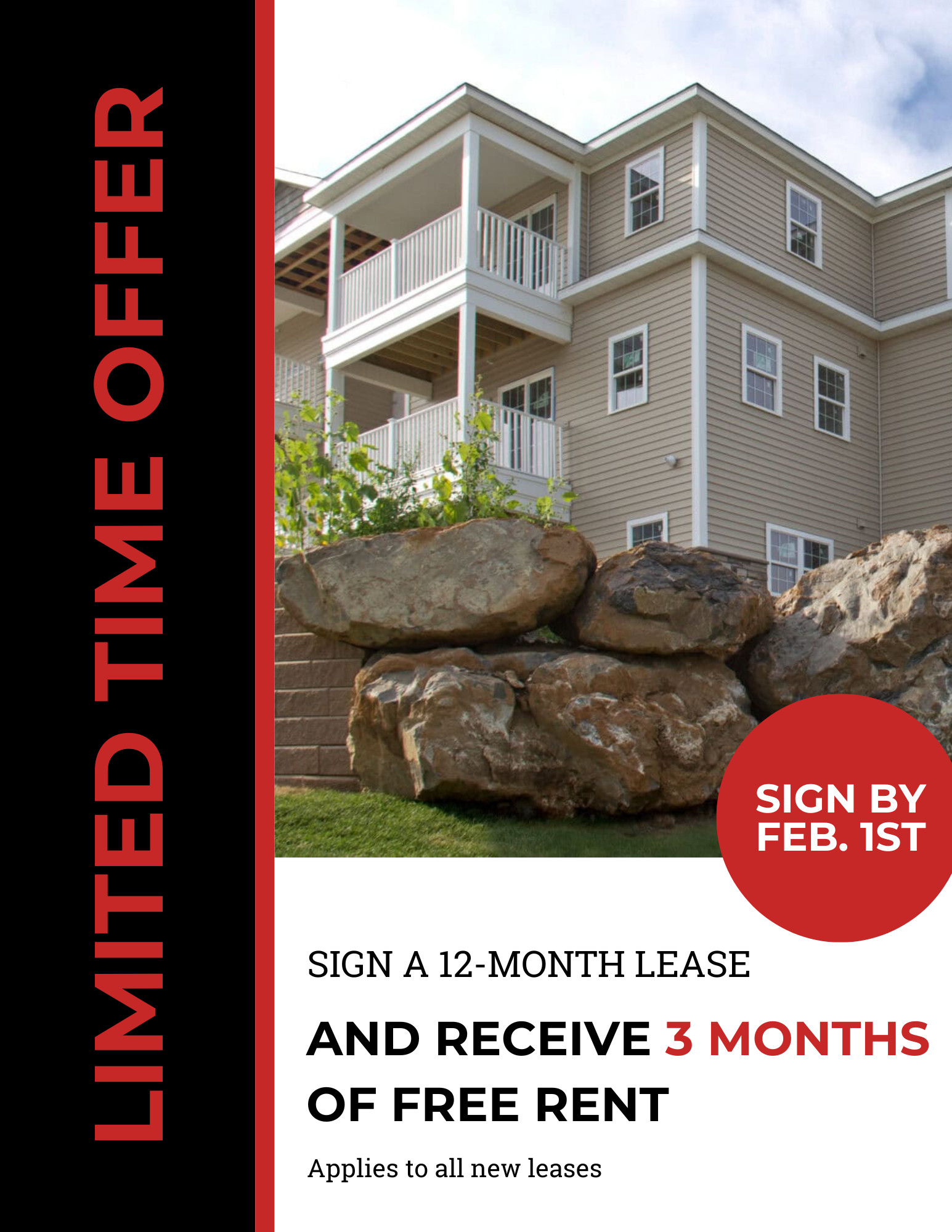 Stoneledge Apartment Limited Time Offer - Bold